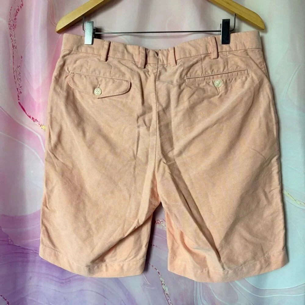 Polo by Ralph Lauren 34 Pastel Orange Peach Shorts Preppy Sporty Old Money